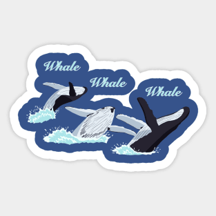 Whale, whale, whale Sticker